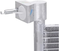 Front A/C Condenser Aluminum Core Direct Replacement Compatible With 2004-2009 Dodge Durango / 2007-2009 Chrysler Aspen CH3030211 55056165AA