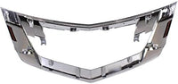 Front Grille Molding Satin Plastic Direct Replacement Compatible With 2009-2011 Acura TL AC1210114 75140TK4A01ZB