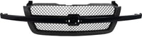 Front Grille Primed Shell & Center Bar With Gray Insert Direct Replacement Compatible With 2003-2007 Chevrolet Silverado 1500 GM1200557 19168630