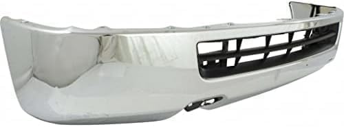 Front Bumper Chrome Steel Direct Replacement Compatible With 2012-2021 Nissan NV1500 / NV2500 / NV3500 NI1002145 620221PA1A