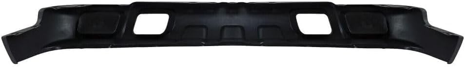 Front Bumper Chrome Steel + Upper Cover + Lower Valance Textured + Bracket Set Of 6 Right & Left Side Direct Replacement Compatible With Chevrolet Silverado 1500 2003-2006