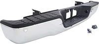Step Bumper Assembly Chrome Steel With Sensor Holes Direct Replacement Compatible With 2007-2013 Toyota Tundra TO1103116 521510C090-PFM
