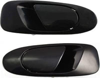 Set Of 2 Rear Exterior Door Handle Textured Left Driver & Right Passenger Side Direct Replacement Compatible With 1992-1995 Honda Civic HO1521102 HO1520102 72640SR4J01ZC 72680SR4J01ZC