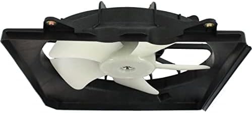 Front Radiator Cooling Fan Assembly Plastic Direct Replacement Compatible with 2008-2012 Honda Accord HO3115142 19030R40A01-PFM