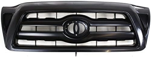 Front Grille Assembly Paintable Shell And Insert Plastic Direct Replacement Compatible With 2005-2010 Toyota Tacoma TO1200279 5310004370C0