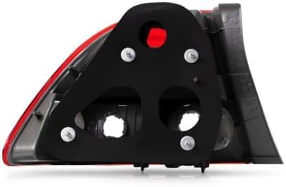 Set Of 2 Tail Light Outer Assembly Lens And Housing Left Driver & Right Passenger Side Direct Replacement Compatible With 2009-2011 Honda Civic HO2818138 HO2819138