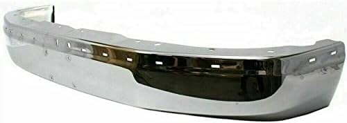 Front Bumper Steel + Upper Cover Textured + Bracket Right & Left Side Direct Replacement Compatible With 2003-2023 Chevrolet Express & GMC Savana 2500 3500/2003-2014 1500 GM1000693