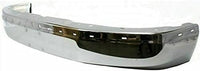 Front Bumper Steel + Upper Cover Textured + Bracket Right & Left Side Direct Replacement Compatible With 2003-2023 Chevrolet Express & GMC Savana 2500 3500/2003-2014 1500 GM1000693