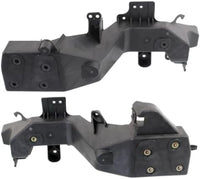 Set of 2 Front Headlight Bracket Plastic Left Driver & Right Passenger Side Direct Replacement Compatible with 2011-2013 Jeep Grand Cherokee CH2509106 CH2508106 5156134AA 5156135AA