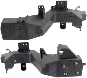 Set of 2 Front Headlight Bracket Plastic Left Driver & Right Passenger Side Direct Replacement Compatible with 2011-2013 Jeep Grand Cherokee CH2509106 CH2508106 5156134AA 5156135AA