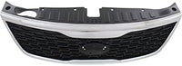 Front Grille Primed Shell And Insert Plastic With Chrome Molding Direct Replacement Compatible With 2014-2015 Kia Sorento KI1200155 863501U500