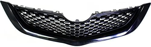 Front Grille Assembly Textured Shell And Insert Plastic Direct Replacement Compatible With 2009-2012 Toyota Yaris TO1200328 5311152580C0