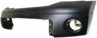 Front Bumper Cover Primed With Fog Light Holes & Without Parking Aid Sensor Holes Direct Replacement Compatible With 2007-2013 Toyota Tundra TO1000332 521190C944