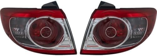 Set Of 2 Tail Light Outer Assembly Right Passenger & Left Driver Side Direct Replacement Compatible With 2010-2012 Hyundai Santa Fe HY2805117 HY2804117 924020W500 924010W500