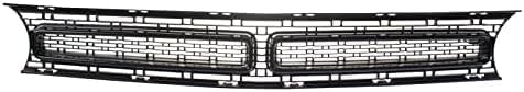Front Grille Textured Shell And Insert Plastic With Black Molding Direct Replacement Compatible With 2015-2022 Dodge Challenger CH1200390 68262955AD