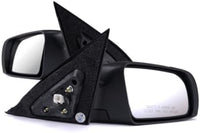 Set Of 2 Front Power Mirror Manual-Folding Non-Heated Primed Plastic Left Driver & Right Passenger Side Direct Replacement Compatible With 2007-2012 Nissan Altima NI1320220 NI1321220