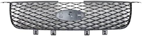 Front Grille Assembly Dark Gray Shell And Insert Direct Replacement Compatible With 2005-2007 Ford Freestyle FO1200480 5F9Z8200AAA