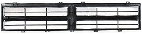 Front Grille Insert Silver Plastic Direct Replacement Compatible With 1986-1990 Dodge Full Size Pickup CH1200107 4249803