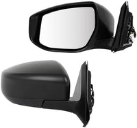 Set Of 2 Front Power Mirror Non-Folding Non-Heated Primed Plastic Left Driver & Right Passenger Side Direct Replacement Compatible With 2013-2018 Nissan Altima NI1321223 NI1320223