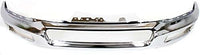 Front Bumper Face Bar Chrome Steel With Fog Light Holes Direct Replacement Compatible With 2004-2006 Ford F-150 FO1002390 4L3Z17757BA
