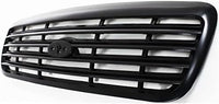 Front Grille Painted Black Shall And Insert Direct Replacement Compatible With 1999-2000 Ford Crown Victoria FO1200379 XW7Z8200AAA