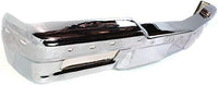 Front Bumper Face Bar Chrome Steel Direct Replacement Compatible With 1980-1990 Chevrolet Caprice GM1002157 14083928