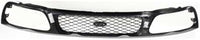 Front Grille Primed Shell And Mesh Insert Plastic Direct Replacement Compatible With 1997-1998 Ford F-150 / F-250 FO1200328 F65Z8200AAN F85Z8200CAA