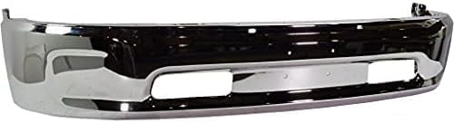 Front Bumper Chrome Without Fog Light Holes Direct Replacement Compatible With 2013-2023 Ram 1500 Pickup CH1002397 68160855AC