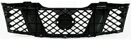 Front Grille Chrome Shell With Black Insert Direct Replacement Compatible With 2005-2007 Nissan Pathfinder / 2005-2008 Frontier NI1200217 62310EA700