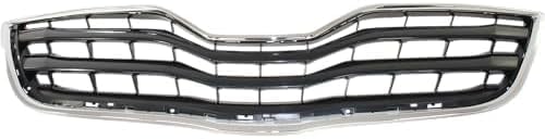 Front Grille Assembly Chrome Shell With Primed Insert Plastic Direct Replacement Compatible With 2010-2011 Toyota Camry TO1200324 5310106070C0