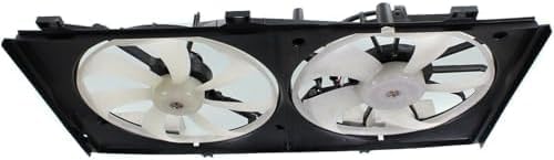 Front Radiator Dual Fan Assembly Plastic Direct Replacement Compatible with 2005-2018 Toyota Avalon / 2009-2016 Venza / 2007-2017 Camry / 2007-2018 Lexus ES350 LX3115113