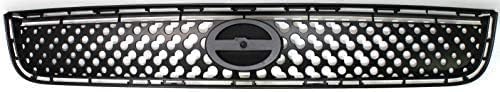 Front Grille Assembly Textured Black Shell And Insert Plastic Direct Replacement Compatible With 2008-2010 Scion tC SC1200106 5310121900 5310121110