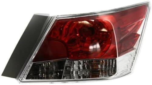 Set Of 2 Tail Light Assembly Plastic Left Driver & Right Passenger Side Direct Replacement Compatible With 2008-2012 Honda Accord HO2801172 HO2800172 33500TA0A01 33550TA0A01