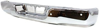 Rear Step Bumper Face Bar Chrome Steel Direct Replacement Compatible With 2007-2013 Toyota Tundra TO1102245 521510C090