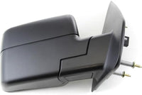Set of 2 Front Power Mirrors Manual Folding Heated Textured Right Passenger & Left Driver Side Direct Replacement Compatible With 2004-2006 Ford F-150 FO1320242 FO1321242 6L3Z17683CA