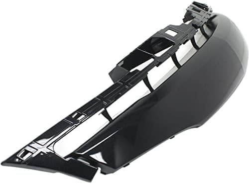 Front Bumper Lower Grille Painted Silver Black Plastic Direct Replacement Compatible With 2012-2013 Mazda 3 MA1036118 BGV8501T2C