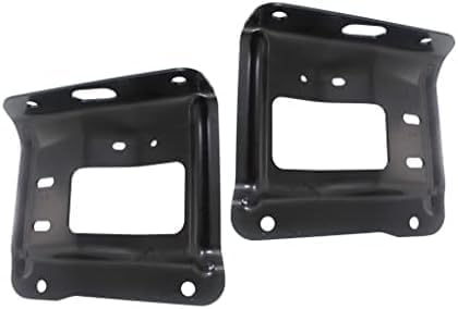 Set of 2 Front Bumper Mounting Plate Bracket Steel Left Driver & Right Passenger Side Direct Replacement Compatible with 2011-2016 Ford F-Series Super Duty FO1067187 FO1066187