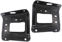 Set of 2 Front Bumper Mounting Plate Bracket Steel Left Driver & Right Passenger Side Direct Replacement Compatible with 2011-2016 Ford F-Series Super Duty FO1067187 FO1066187