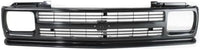 Front Grille Primed Shell And Insert Plastic Direct Replacement Compatible With 1991-1994 Chevrolet S10 Blazer / 1991-1993 S10-Pickup GM1200222 15678982