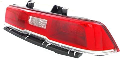 Set Of 2 Tail Light Assembly Plastic Left Driver & Right Passenger Side Direct Replacement Compatible With 2014-2015 Chevrolet Camaro GM2801265 GM2800265 23489170 23256981
