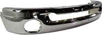 Front Bumper Steel + Upper Cover + Lower Valance Air Dam + Moldings + Fog Lamps Left & Right Side Direct Replacement Compatible With 2002-2005 Dodge Ram 1500/2003-2005 2500 3500