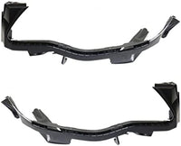 Set Of 2 Front Bumper Bracket Plastic Left Driver & Right Passenger Side Direct Replacement Compatible With 2012-2016 Subaru Impreza / 2013-2017 Subaru XV Crosstrek