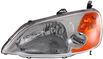 Set Of 2 Front Head Light Assembly Lens and Housing Left Driver & Right Passenger Side Direct Replacement Compatible With 2001-2003 Honda Civic HO2502116 HO2503116