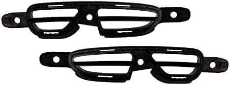 Set Of 2 Front Fog Light Cover Air Inlet Finisher Primed Plastic Right Passenger & Left Driver Side Direct Replacement Compatible With 2016-2018 Kia Optima KI1039140 KI1038140
