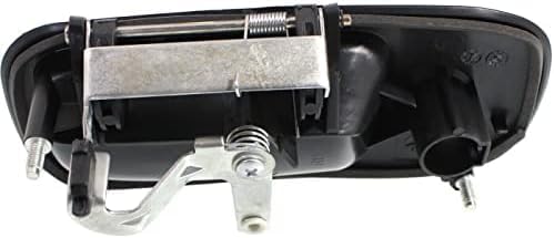 Front Exterior Door Handle Smooth Black Plastic Right Passenger Side Direct Replacement Compatible with 2003-2009 GMC Savana/Chevrolet Express Van 1500 2500 3500 FDH010058 25942272