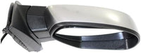 Set Of 2 Front Power Mirror Manual Folding Heated Chrome Right & Left Side Direct Replacement Compatible With 2007-2013 Chevrolet Silverado / 2007-2014 Suburban Avalanche Sierra 1500