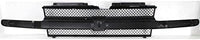 Front Grille Primed Shell And Insert With Center Bar Without Headlamp Washer Holes Direct Replacement Compatible With 2002-2005 Chevrolet Trailblazer GM1200470 10358121