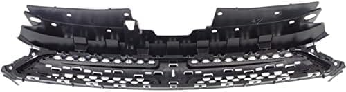 Front Grille Textured Shell And Insert Direct Replacement Compatible With 2013-2016 Dodge Dart CH1200378 68081408AE