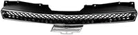 Front Bumper Upper And Lower Grille Chrome Shell And Primed Insert Direct Replacement Compatible With 2007-2014 Chevrolet Tahoe / 2007-2013 Avalanche GM1200563 GM1200553 22830013