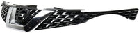 Front Grille Primed Shell And Insert With Chrome Molding Direct Replacement Compatible With 2015-2017 Nissan Juke NI1200275 620703YM0B